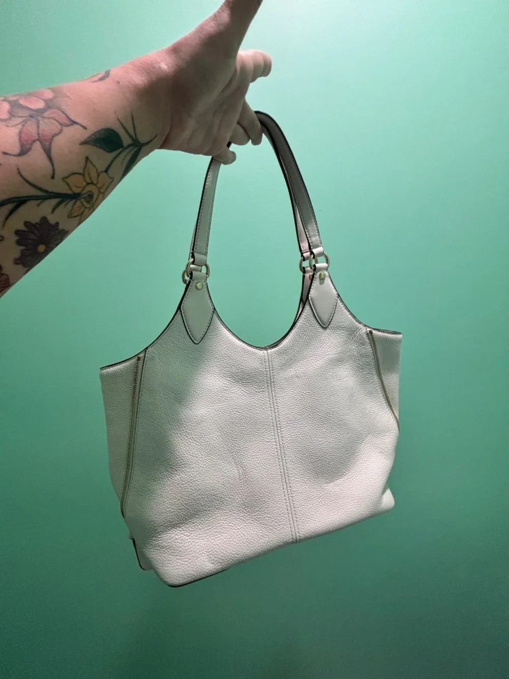 MK White Purse